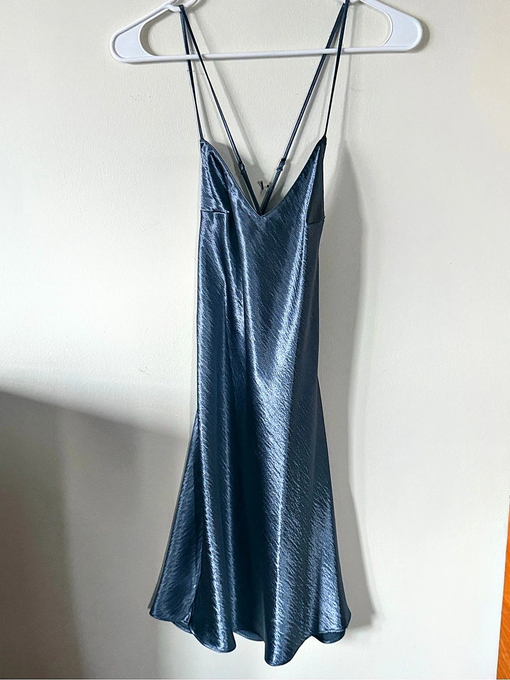 Cowl Back Maxi Dress in Blue Like New